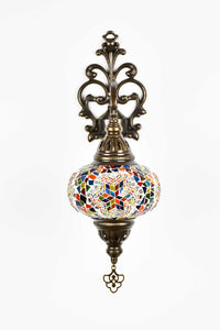 Turkish wall light mosaic star colourful