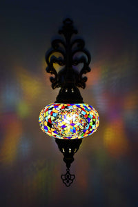 Turkish wall light mosaic star colourful