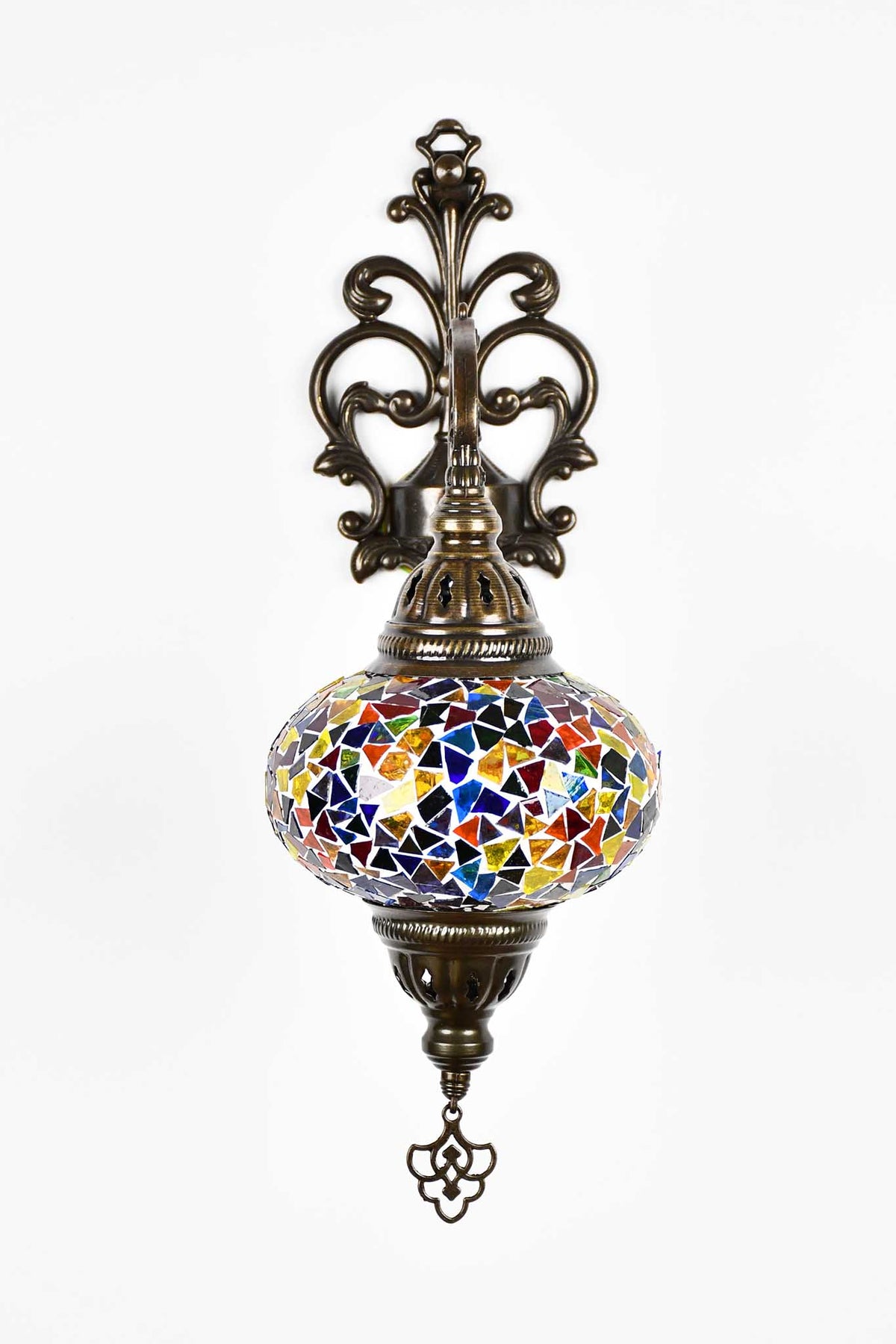 Turkish wall light colourful mosaic 