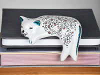 ceramic small lazy cat black