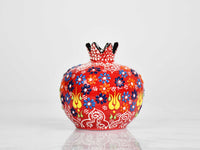 pomegranate vase dantel red 