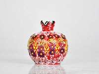 pomegranate vase dantel red 