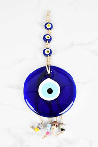Evil Eye Ornament Beads Rope Tied X Large 13 cm