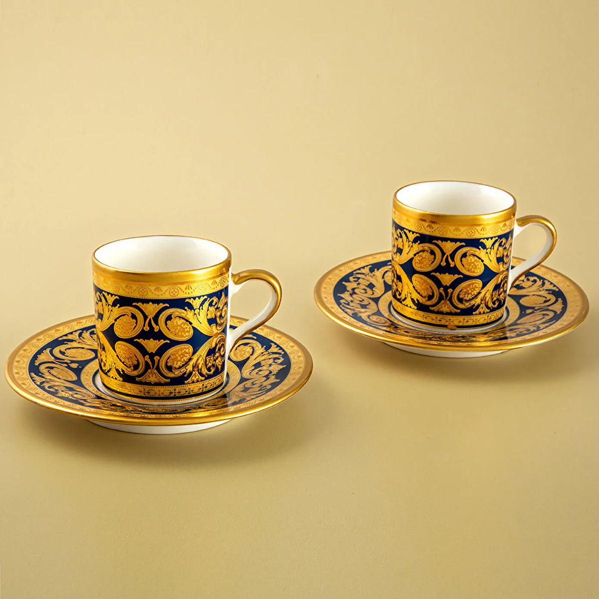 Jumbo Palast Blue Turkish Coffee Cup Set of 2