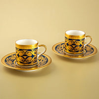 Jumbo Palast Blue Turkish Coffee Cup Set of 2