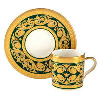 Jumbo Palast Green Turkish Coffee Cup Set of 2
