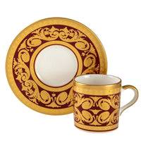 Jumbo Palast Maroon Turkish Coffee Cup Set of 2