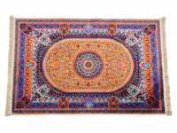 Turkish prayer rug yellow green