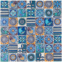 Andalusian Multicoloured Mosaic Square Tile