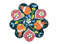 Turkish Coasters Flower Collection Green