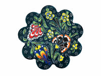 Turkish Coasters Flower Collection Green