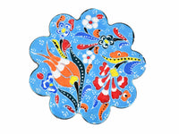 Turkish Coasters Flower Collection Light Blue