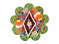 Turkish Coasters Flower Collection Two Tone Light Green