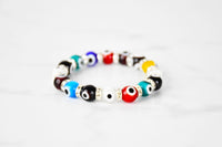 Evil Eye Bracelet Glass Beads 12 Varieties Evil Eye Sydney Grand Bazaar Multicoloured 