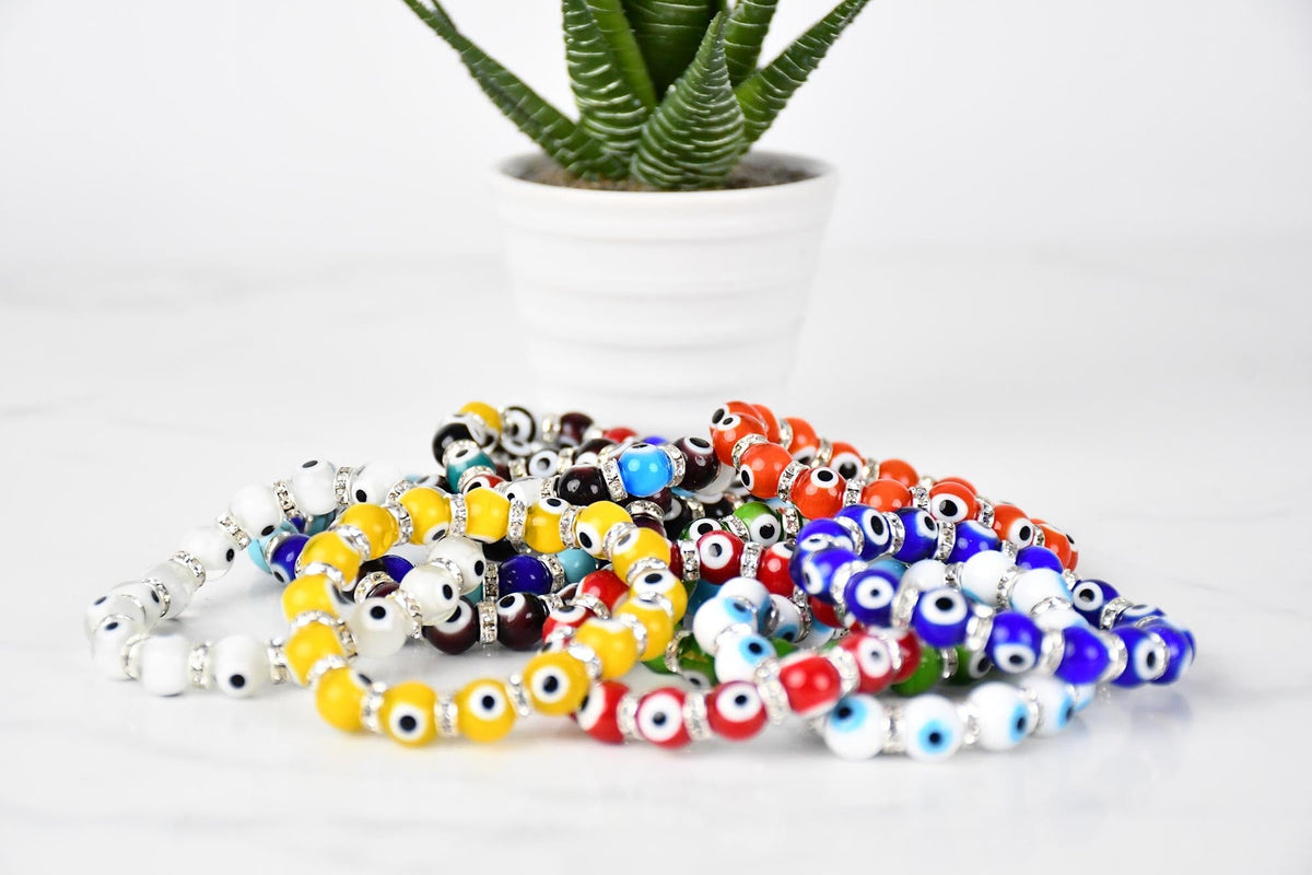 Evil Eye Bracelet Glass Beads 12 Varieties Evil Eye Sydney Grand Bazaar 