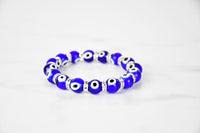 Evil Eye Bracelet Glass Beads 12 Varieties Evil Eye Sydney Grand Bazaar Navy 