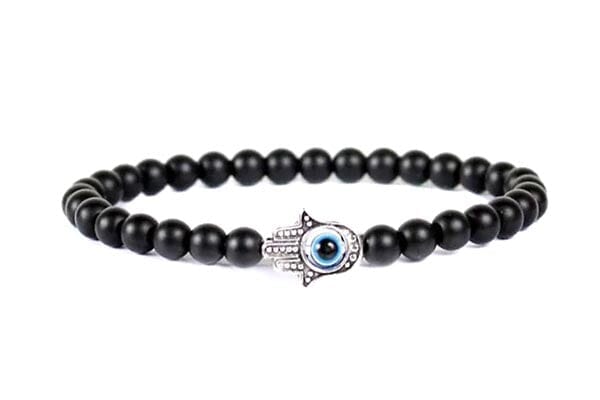 Evil Eye Hamsa Hand Black Bracelet Beads Evil Eye Sydney Grand Bazaar 