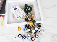 Evil Eye Wall Hanging Green Pomegranate Colourful Beads Long Tassel Evil Eye Sydney Grand Bazaar 