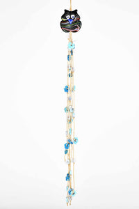 Evil Eye Wall Hanging Owl Flower Beads Long Tassel Evil Eye Sydney Grand Bazaar 