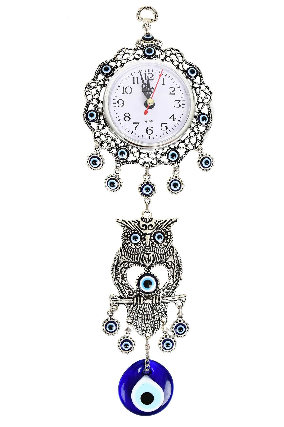 evil eye wall clock owl medium