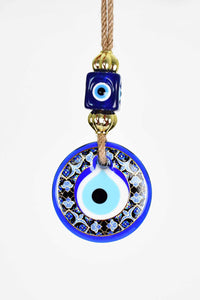 evil eye wall hanging black blue