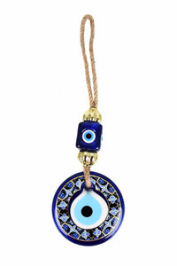evil eye wall hanging black blue