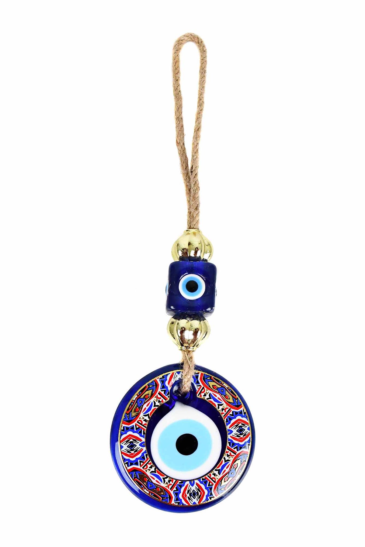 evil eye wall hanging blue red