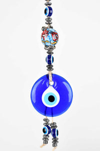 evil eye wall hanging ceramic ball turquoise