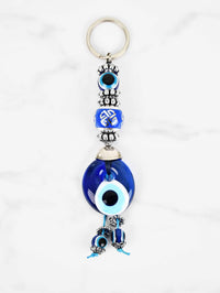 evil eye keyring large bull ball
