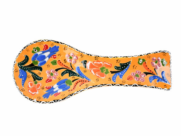 ceramic spoon holder flower yellow