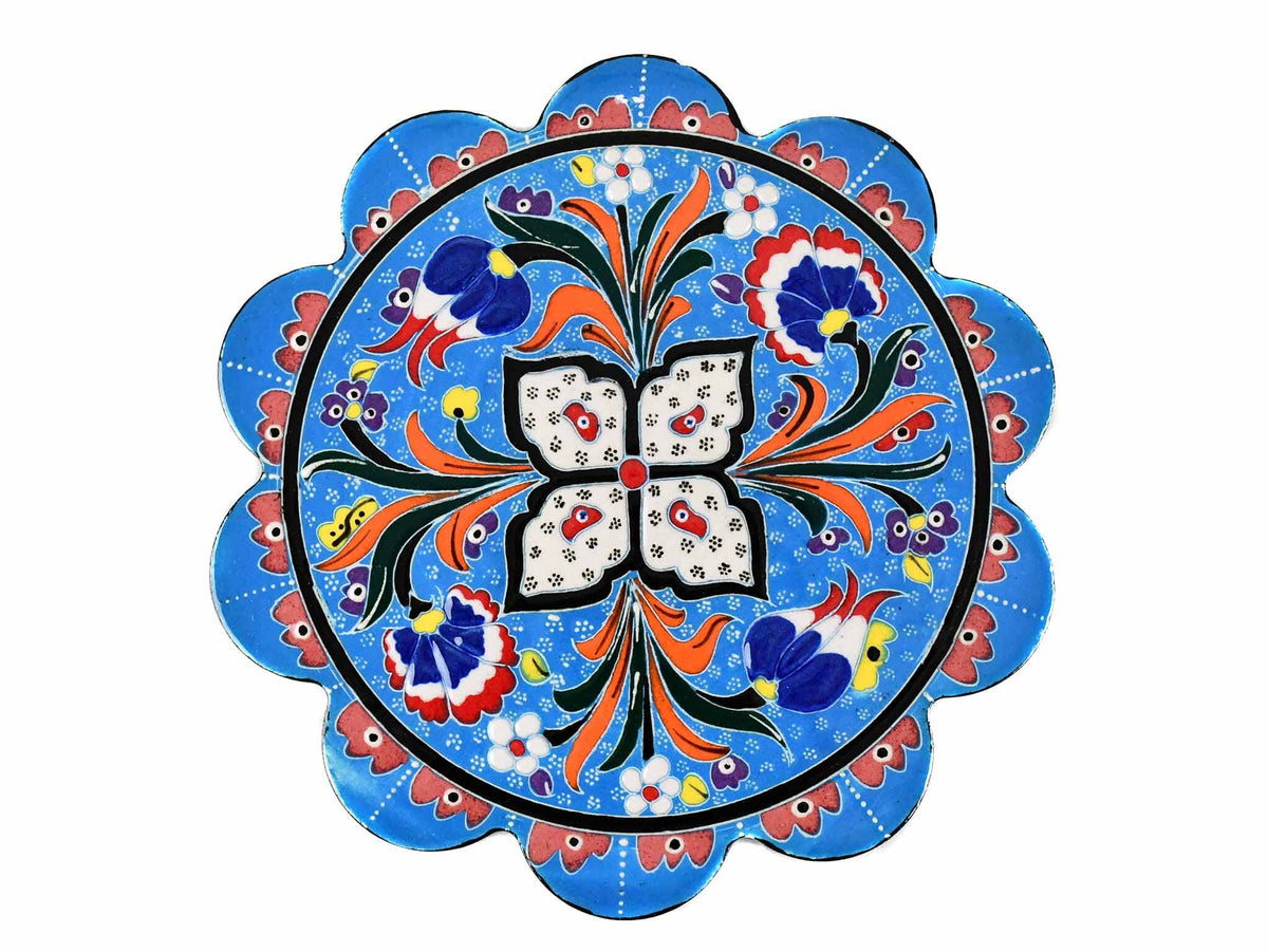 Turkish Trivet Flower Collection Light Blue Ceramic Sydney Grand Bazaar 2 