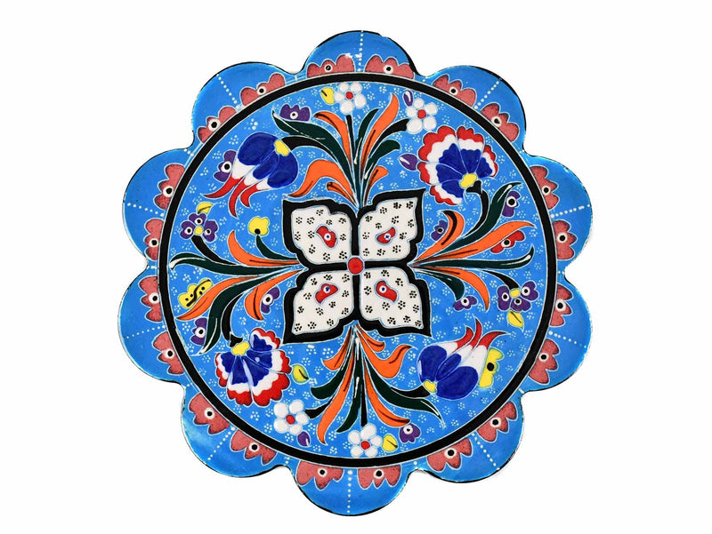 Turkish Trivet Flower Collection Light Blue Ceramic Sydney Grand Bazaar 2 