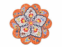 Turkish Trivet Flower Collection Orange Ceramic Sydney Grand Bazaar 7 