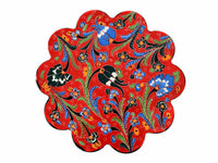 Turkish Trivet Flower Collection Red Ceramic Sydney Grand Bazaar 2 