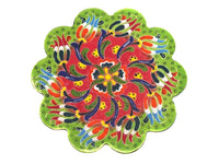Turkish Trivet Flower Collection Two Tone Light Green Ceramic Sydney Grand Bazaar 9 