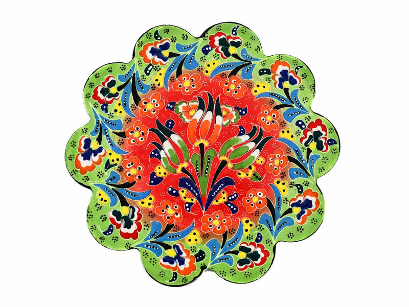 Turkish Trivet Flower Collection Two Tone Light Green Ceramic Sydney Grand Bazaar 2 