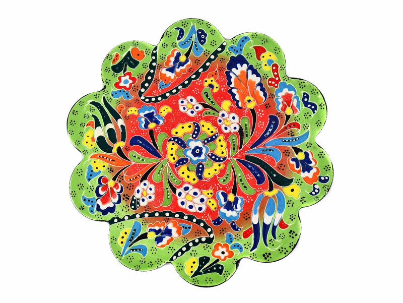 Turkish Trivet Flower Collection Two Tone Light Green Ceramic Sydney Grand Bazaar 3 