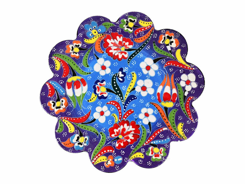 Turkish Trivet Flower Collection Two Tone Green