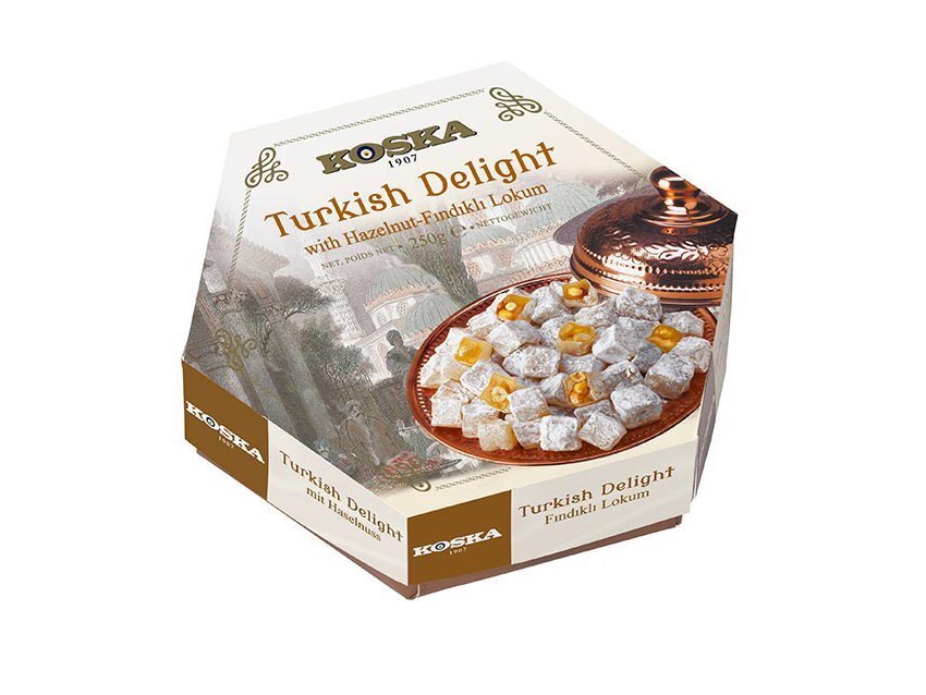 Koska Turkish Delight w/Hazelnut, Pistachio & Coconut Gift Boxed 250g