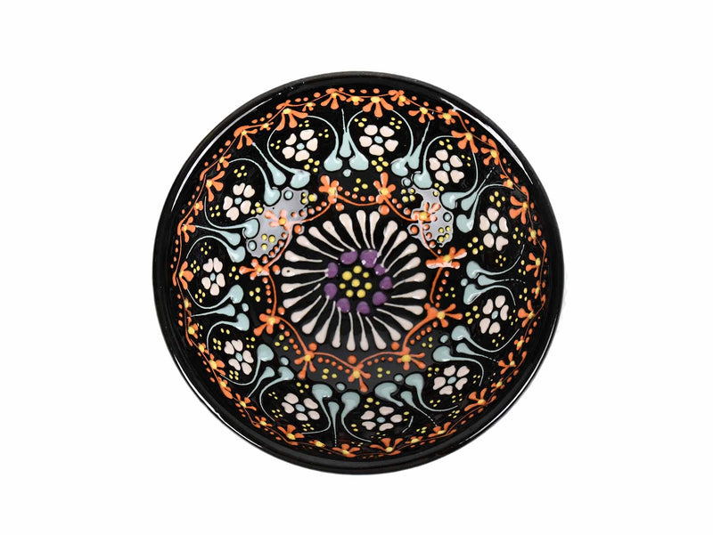 10 cm Turkish Bowls Dantel Collection Black Ceramic Sydney Grand Bazaar 4 