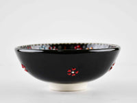 10 cm Turkish Bowls Dantel Collection Black Ceramic Sydney Grand Bazaar 