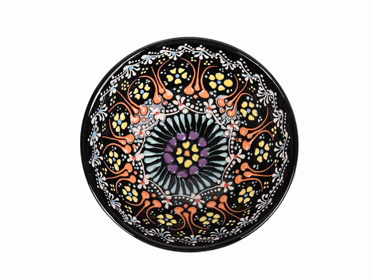 10 cm Turkish Bowls Dantel Collection Black Ceramic Sydney Grand Bazaar 3 