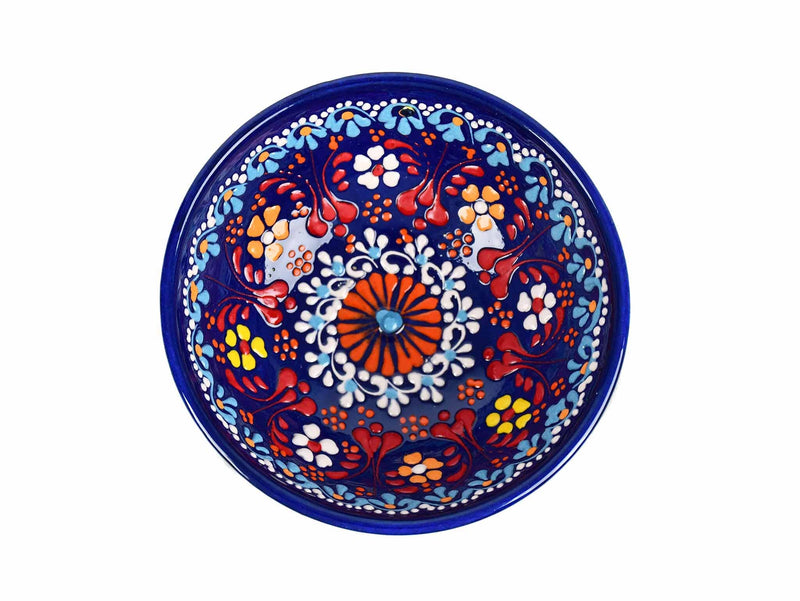 10 cm Turkish Bowls Dantel Collection Blue Ceramic Sydney Grand Bazaar 9 