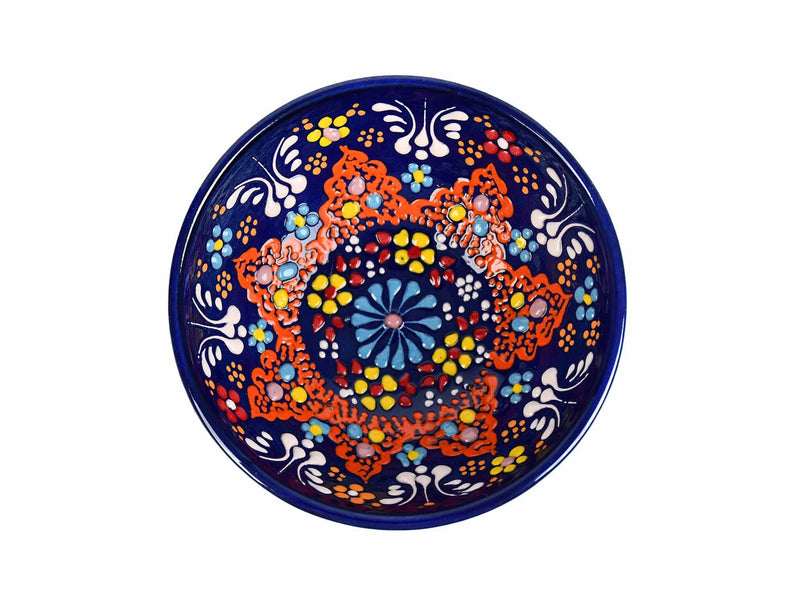 10 cm Turkish Bowls Dantel Collection Blue Ceramic Sydney Grand Bazaar 13 