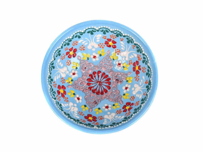 10 cm Turkish Bowls Dantel Collection Light Blue Ceramic Sydney Grand Bazaar 2 