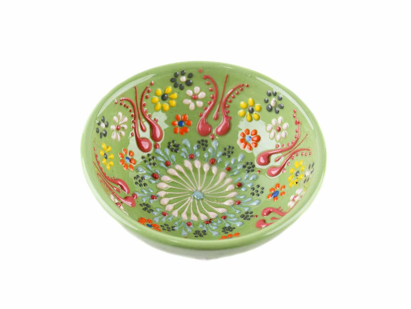 10 cm Turkish Bowls Dantel Collection Light Green Ceramic Sydney Grand Bazaar 7 