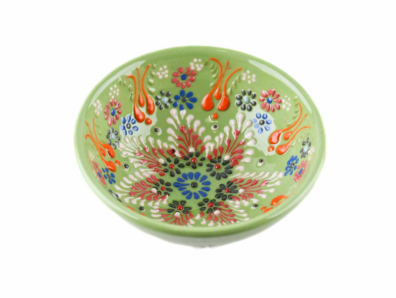 10 cm Turkish Bowls Dantel Collection Light Green Ceramic Sydney Grand Bazaar 15 
