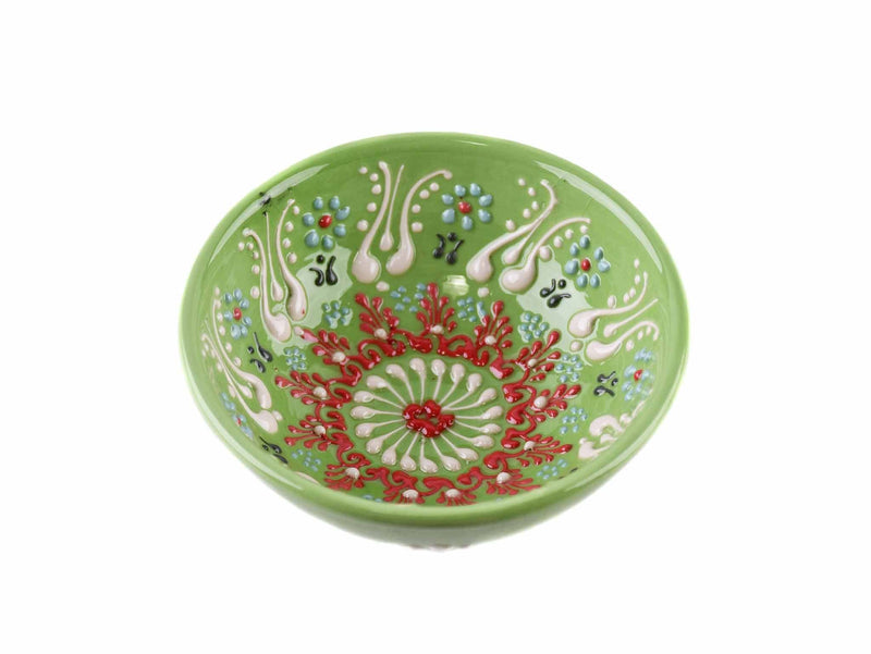 10 cm Turkish Bowls Dantel Collection Light Green Ceramic Sydney Grand Bazaar 4 