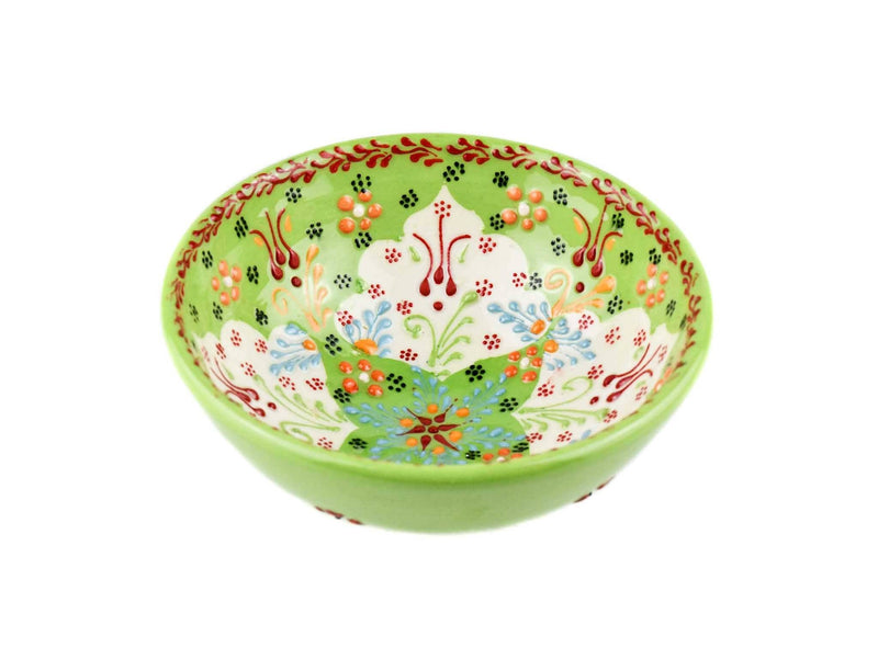 10 cm Turkish Bowls Dantel Collection Light Green Ceramic Sydney Grand Bazaar 16 