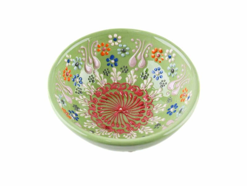 10 cm Turkish Bowls Dantel Collection Light Green Ceramic Sydney Grand Bazaar 5 